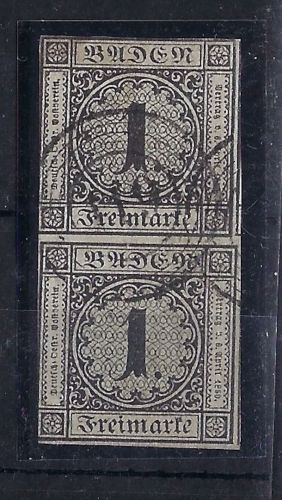 Baden Mi 5 senk. Paar mit Ringstemp- 112 "Rippoldsau"