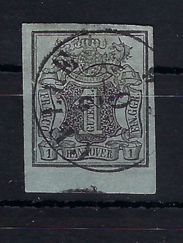 Hannover Mi 1 ° Unterrand, mit K 2 Celle, einwandfrei