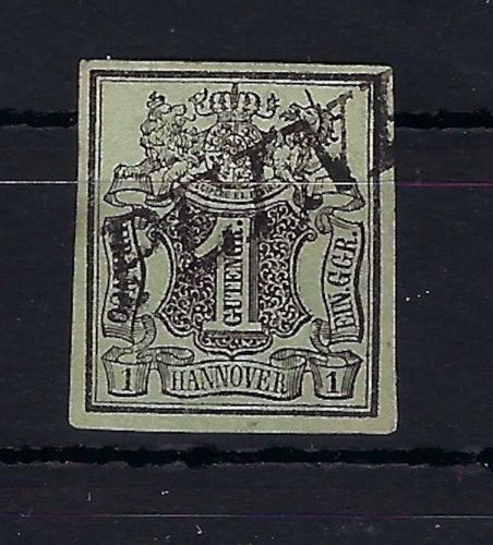 Hannover Mi 2a° vollrandig mit L1 kursiv Peine
