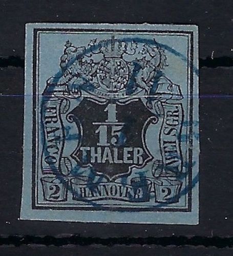 Hannover Mi 4 ° vollrandig , mit zentr. K1 Bremen