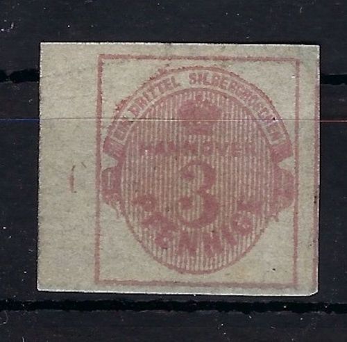 Hannover Mi 13 (*) Ranstück mit RZ 6, vollrandig