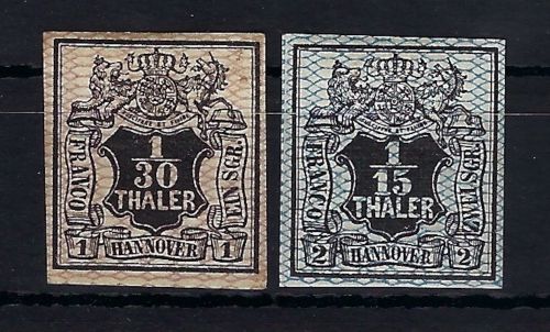 Hannover Mi 10-11 * mit Falz , beide signert, ME 650€