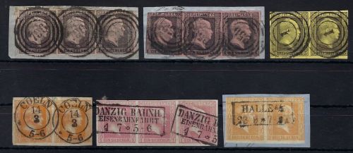 Preußen gest. Lot Einheiten, Ra3 Danzig, Nummernst., Ra2., ME ca. 580€
