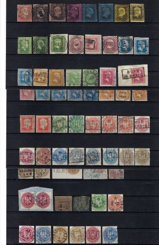 Preußen gest. Lot aus Mi 1 - 26 auf 3 Steckkarten, ME 2.790€