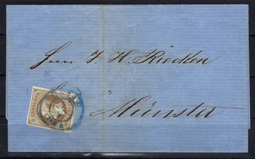 Hannover Mi 25y EF mit blauem K2 Celle nach Münster