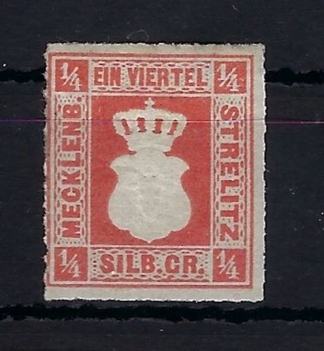 Mecklenburg-Strelitz Mi 1 b * mit Falzrest, ME 450€