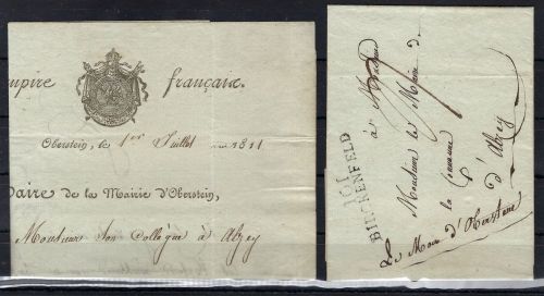 Preußen Vorphila 1811, L1 101 Birkenfeld, Bürgermeister von Oberstein