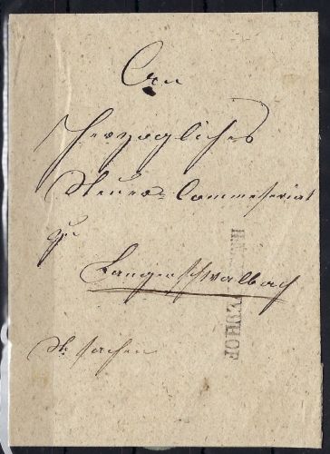 T. u. T. Vorphila Teil-Brifhülle, L1 H:Nass.Neuhof n. Langenschwalbach