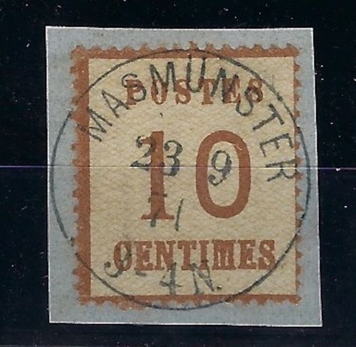 NDP OPD Elsass/Lothringen, Mi 5 I a Luxus Briefstück ideal gest.