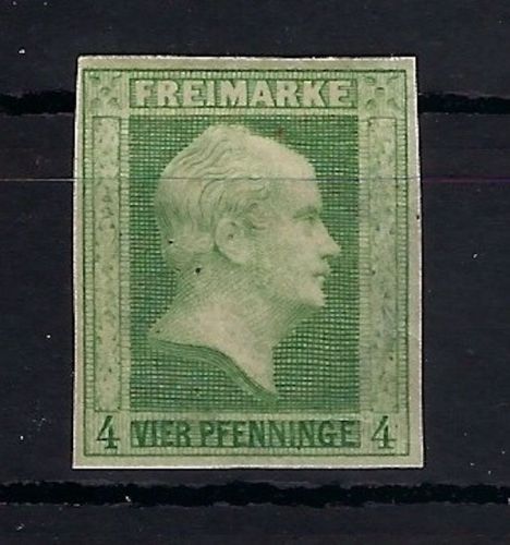 Preußen Mi 5 a * Falzrest und Originalgummi, sig. G. Bühler, ME 150€