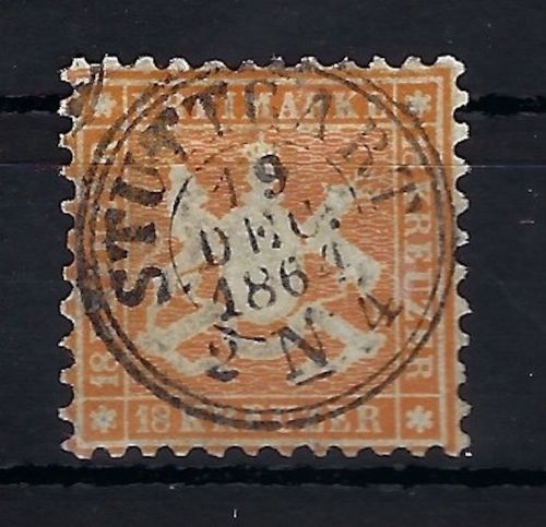 Württemberg Mi 29 ideal gestempelt, ME 500€