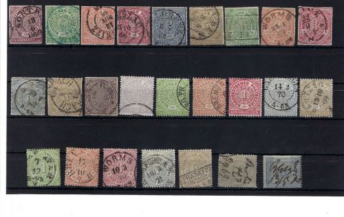 NDP Mi 1 - 23 ° und 25 - 26 °, dabei 23 signiert, ME 2.300€