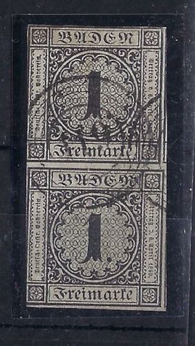 Baden Mi 5 senk. Paar mit Ringstemp- 112 "Rippoldsau"