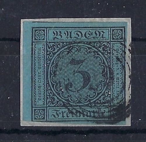 Baden Ringstempel 29 "Durmersheim" zentrisch auf 3 Kr., Briefstück