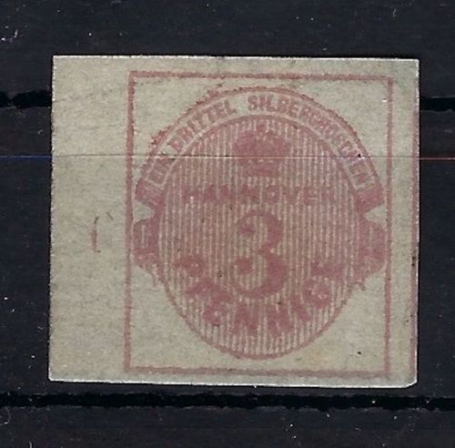 Hannover Mi 13 (*) Ranstück mit RZ 6, vollrandig