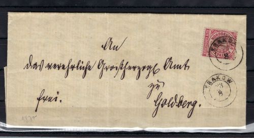 Mecklenburg-Schwerin Nachverwendung auf NDP Mi 16 EF mit K2 Krakow