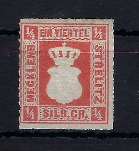 Mecklenburg-Strelitz Mi 1 b * mit Falzrest, ME 450€