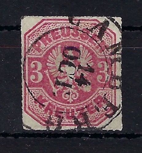 Preußen Mi 23 ideal gestempelt "Camberg", einwandfrei, + 100%