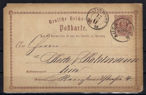 Sachsen Nachverwendung auf DR P1 mit K1 Ausgabest. und K2 Stadtpost