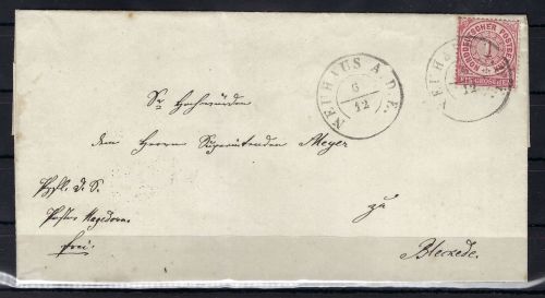 NDP Mi 16 EF mit K2 Neuhaus a. d. F. n. Bleckede mit K2 Ankunftst.