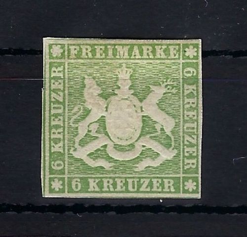 Württemberg Mi 8 a * ungebraucht mit Falz und Gummi, ME 1.000€