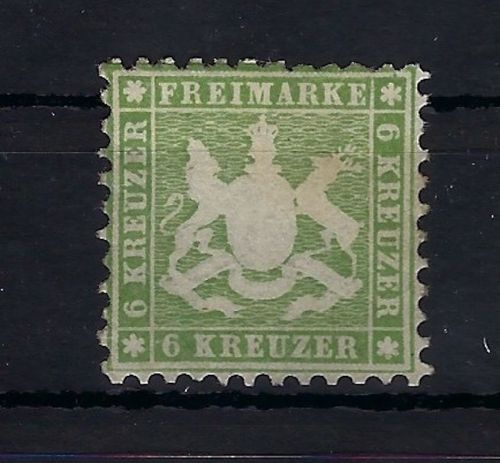 Württemberg Mi 23 a * ungebraucht mit Falz und Gummi, ME 650€