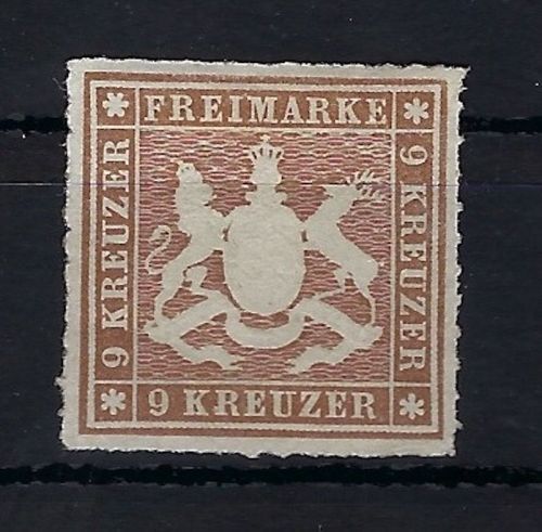Württemberg Mi 33 * ungebraucht mit Falz und Gummi, ME 1.500e