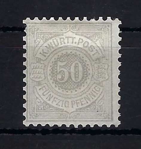 Württemberg Mi 49 * ungebraucht mit Falz und Gummi, ME 750€