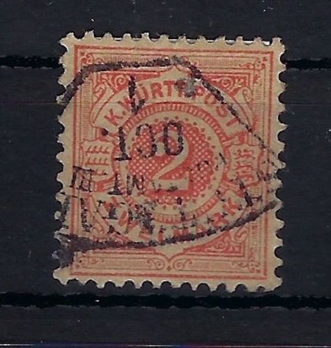 Württemberg Mi 52 ° mit Fächerstempel Stuttgart, ME 250€