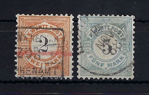 Württemberg Mi 53-54 °, ME 270€