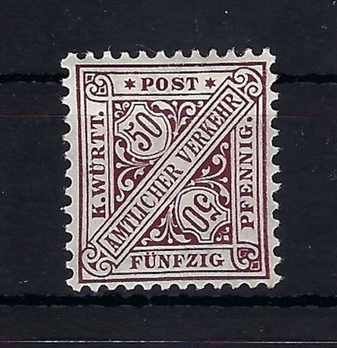 Württemberg Dienst Mi 211 * ungebraucht mit Falz und Gummi, ME 300€