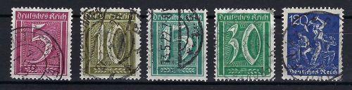 DR Mi 177-179, 181, 188 je ° und gep. Infla Berlin, ME 1.340€