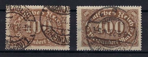 DR Mi 222 b/c je gestempelt und geprüft Infla Berlin, ME 300€