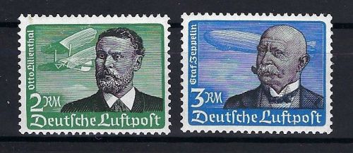 DR Lilienthal / Zeppelin, Mi 538-539 ** einwandfrei, ME 380€