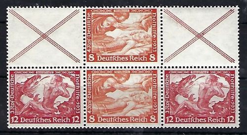 DR Wagner Zusammendruck W 52+56 ** einwandfrei und ungefaltet ME 320€