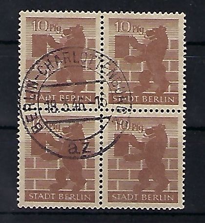 B&B, Mi 4 Aa bwaz ° Viererblock, gep. Dr. Jasch BPP, ME 360€