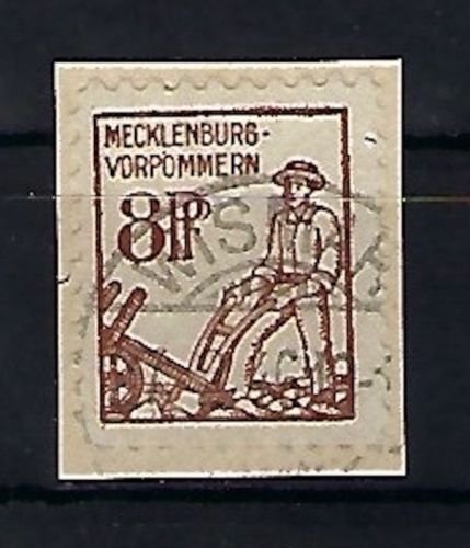 Mecklenburg Vorpommern, Mi 15 b° Briefstück, gep. Thom BPP, ME 170€