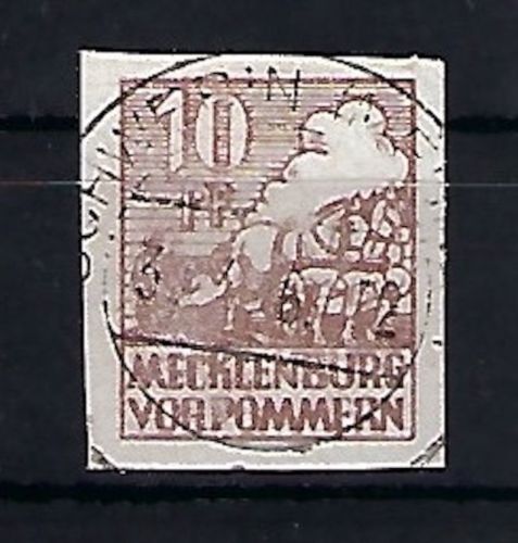 Mecklenburg Vorpommern, Mi 35 xb ° gep. Rhom BPP, ME 340€