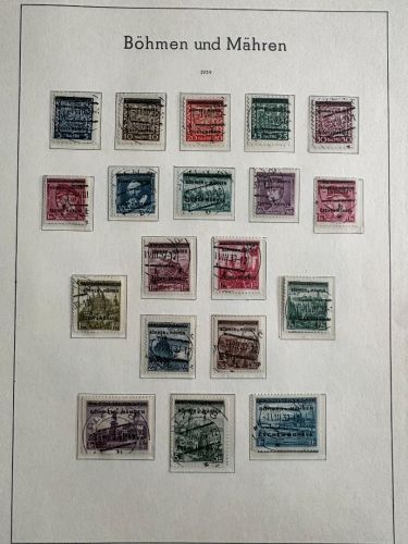 Böhmen und Mähren komplett gestempelt (ohne Theresienstadt)