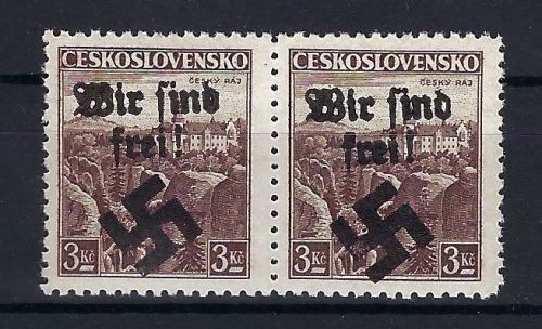Sudetenland / Mährisch Ostrau Mi 15 ** waag. paar, einwandfrei