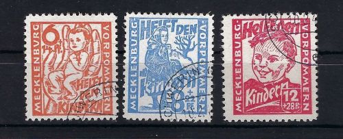 Mecklenburg Vorpommern Mi 26 - 28 ° gep. Thom BPP, ME 180€