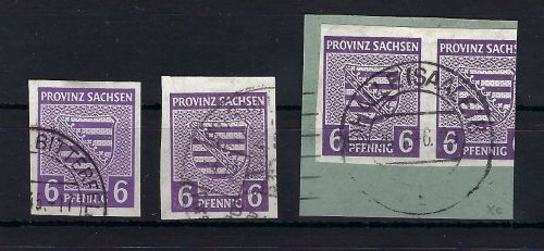 Provinz Sachsen Mi 69 Xa-c °, gepr. Ströh / Dr. Jasch BPP, ME 143€