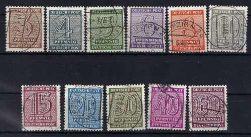 West Sachsen Mi 126 - 137 Y °, teils BPP gepr., ME 120€