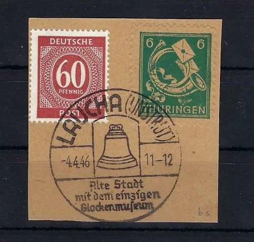 Thüringen Mi 95 AX bs ° Briefstück, gep. Ströh BPP, ME 100€