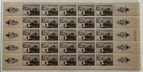 P) Deutsche Besetzung Frankreich / Privatausgabe Mi VI Bogen **