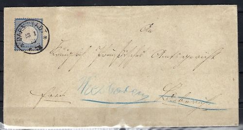 DR Mi 10 EF mit K1 Darmstadt n. Biebrich (Wiesbaden) , Weiterleitung