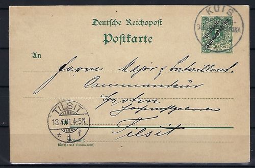 DSWA P1 mit klarem k1 Kuis, befördert nach Tilsit