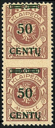 C) Memel Mi 173 * ung. mit Gummi, senk. Paar Mitte ungezähnt