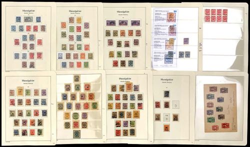 C) Memel gestempelte Sammlung auf losen Blättern, ME ca. 16.000€