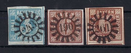 Bayern Mi 2I MR 243, 4II MR 190, 4II MR 261, je ideal gest., Luxus